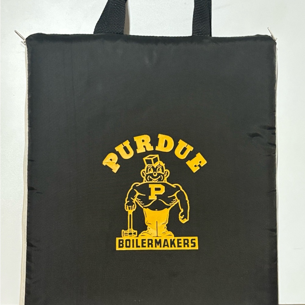 Purdue Boilermakers Black Seat Cushion